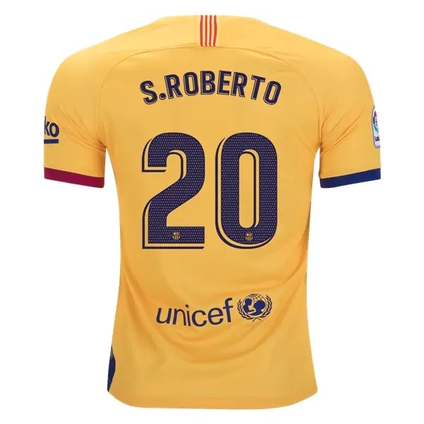 Camiseta Barcelona NO.20 S.Roberto 2ª 2019/20 Amarillo